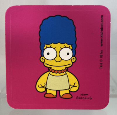 ◆まじままこと◆ Kidrobot Simpsons Series 1 Marge Simpson Pink Card Sticker