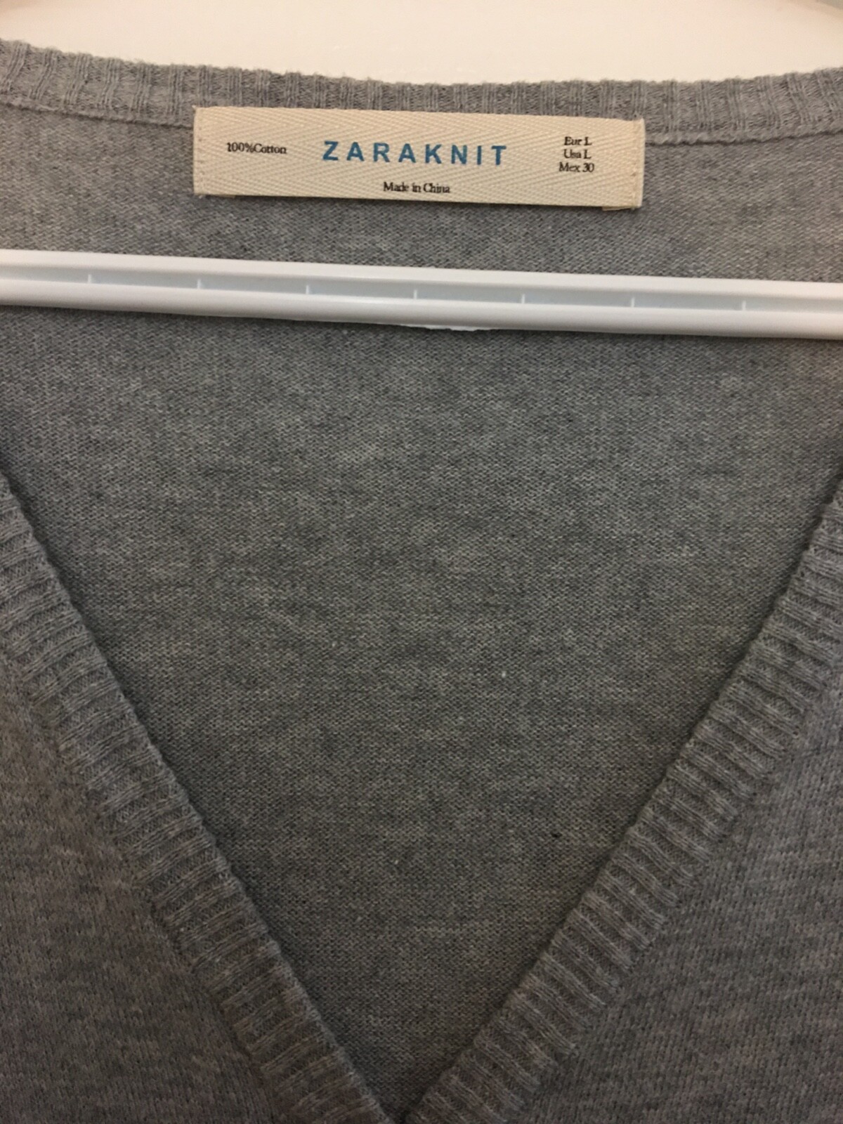 Zara Knit Grey Sweater Size L BRAND NEW, NEVER WORN RARE STYLE image 4