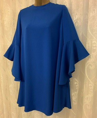 ted baker ashleyy waterfall sleeve dress