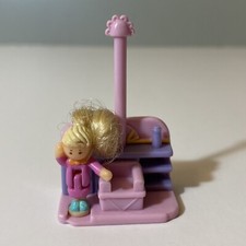 Vintage Polly Pocket Bluebird 1995 Comb 'n Curl Salon Variation Polly Doll