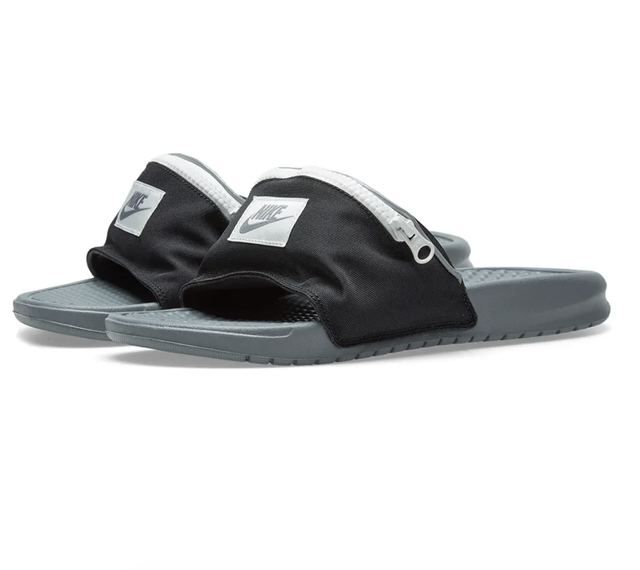 nike slides with pouch