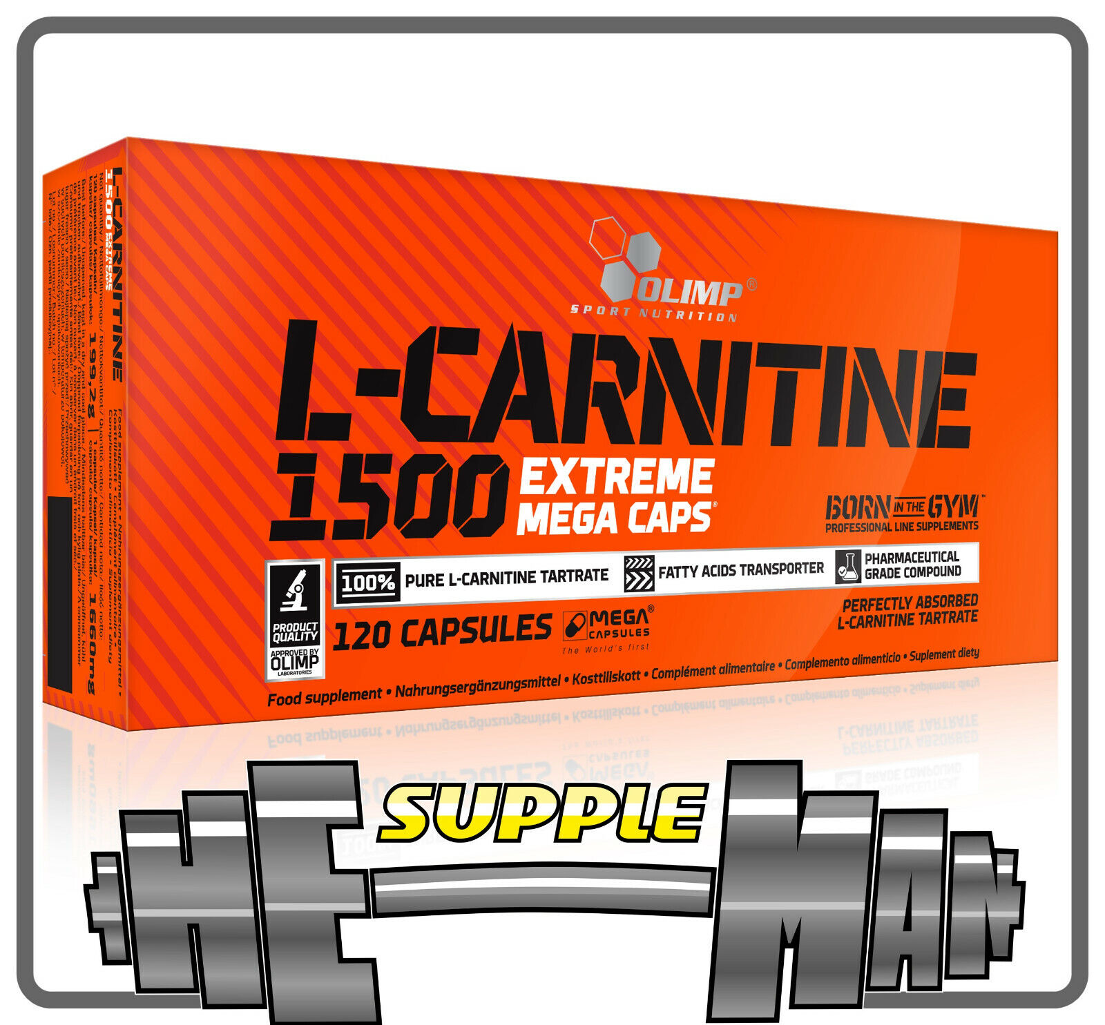 Olimp L-CARNITINE 1500 Extreme Mega Caps Fat Burner Weigh Loss Slimming Diet