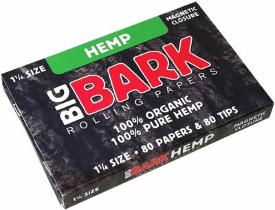 1 Pack Organic Pure Hemp Big Bark Roll Your Own Cigarette Rolling Papers - 6402
