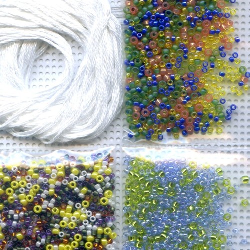 Daffodil Egg Bead Cross Stitch Kit Mill Hill 2015 Spring Bouquet MH185102 - Picture 3 of 3