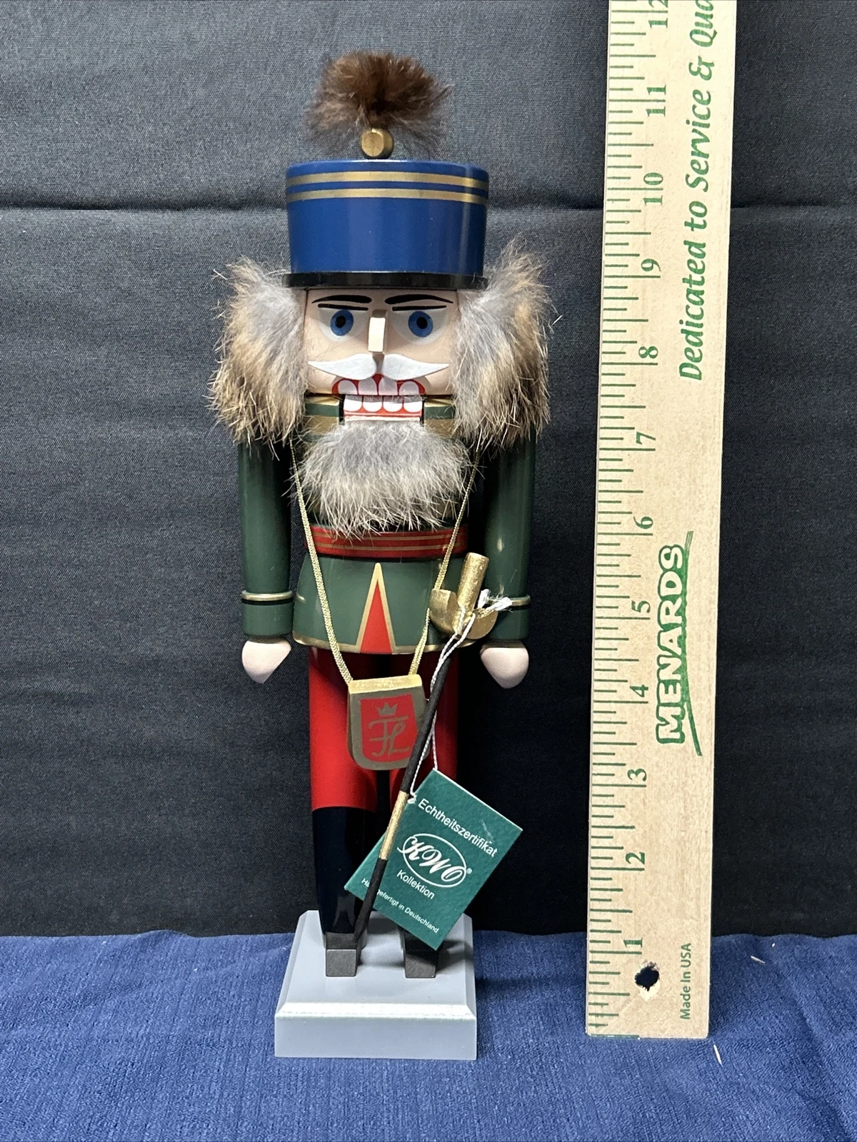 ERZGEBIRGISCHE NUTCRACKER KWO Ungarischer Hussar 11.5”