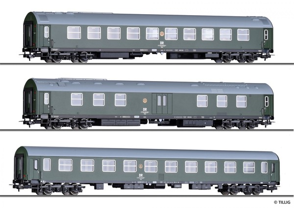 Tillig 70048 H0 Reisezugwagenset Salonwagenzug 4 Dr Ep Iv Neu Ovp<-image