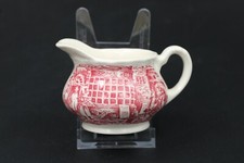 Royal Tudor Ware Coaching Taverns rot Sahne Milchkännchen aus Porzellan H 6,5 cm