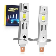 H1 Light Bulbs,6500K White Super Bright Upgraded 600% 30000LM H1/H1LL