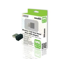 Image of Addon Wireless AC Dual Band 600Mbps Nano USB Adapter (AWU650)