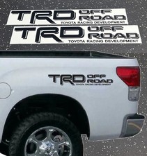 2x Black TRD Off Road Vinyl Decal fit Tacoma 4Runner Tundra Truck Indr/Outdoor 