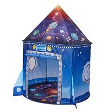 Ship Space Pop Up Play Tent for Kids-Astronaut Pretend Playhouse Gift Rocket