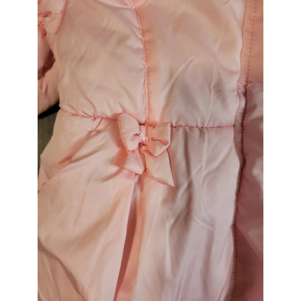 Chaqueta acolchada ZeroXposur rosa para bebés niñas forrada de lana talla 12 meses Foto 2 de 4