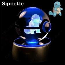 3D Crystal Ball Night Light Pokeball with Led