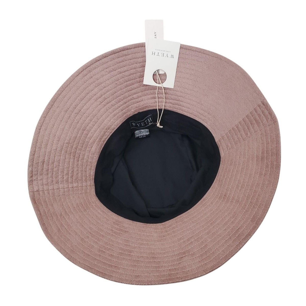 Anthropologie New with Tags Wyeth Stylish Cream Hat with Pink Bandana Accent Wyeth Anthropologie Blush Pink Wide Brim Polyester Bucket  main image 2