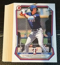 Lot (20x) JACK WHEELER Rangers 2026 Bowman Baseball ALL paper base card #74