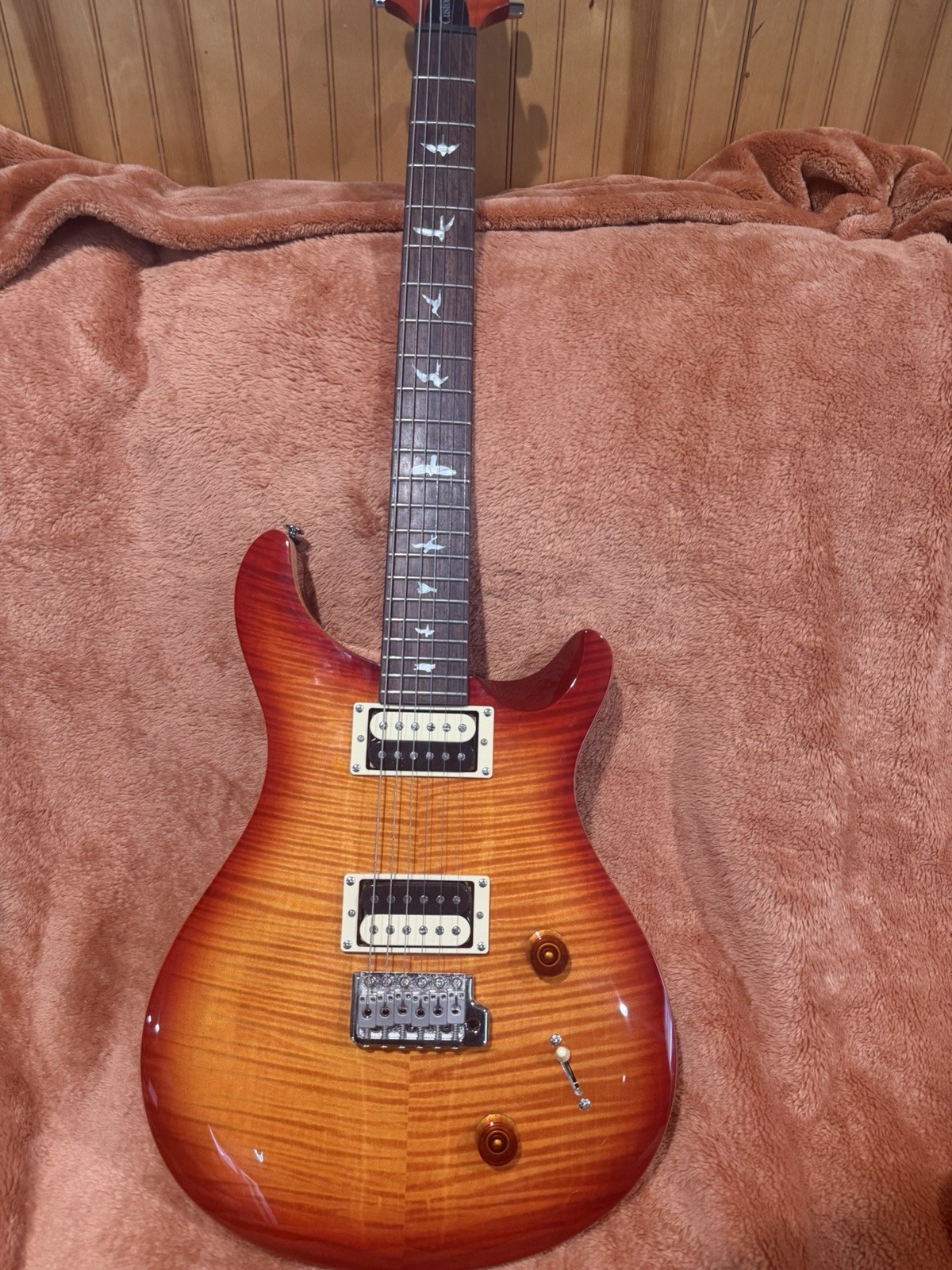 2021 PRS SE Custom 24 Vintage Sunburst Flame Maple Top Electric Guitar W Bag