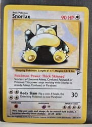 Snorlax 30/130 Base Set 2 Rare