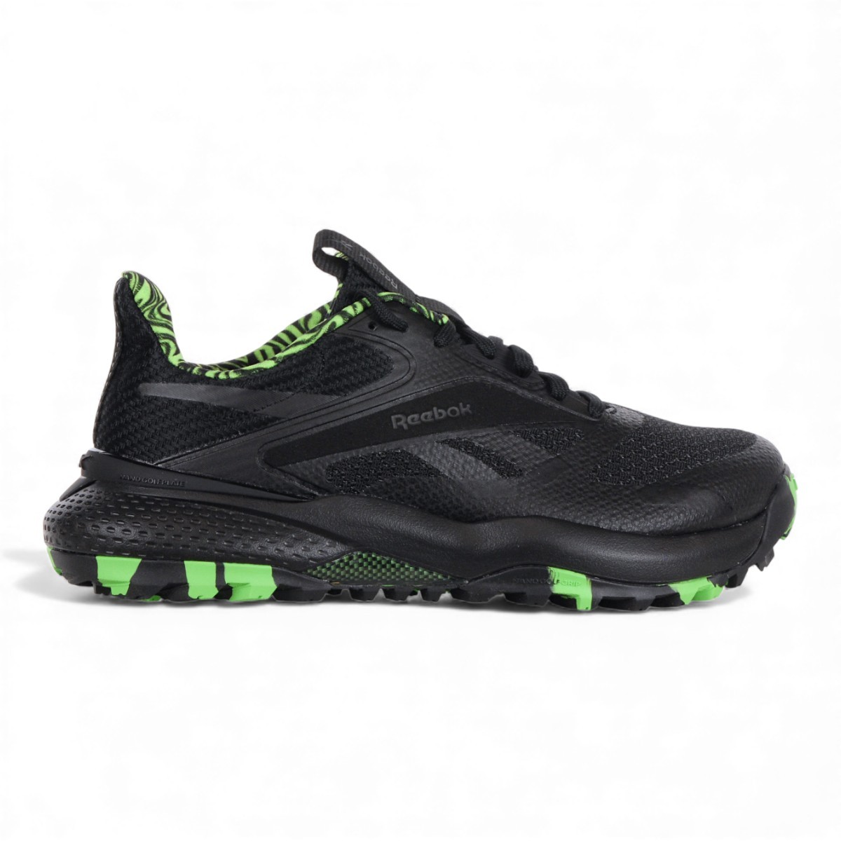 Reebok Men's Nano Golf Black/Solar Lime Golfing Shoes 100210232 | eBay