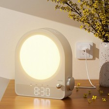 Sunrise Alarm Clock, Wake-up Light,Touch Lamp Night Light with Aurora Borealis,