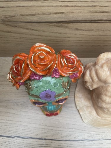 Molde Goma Látex Día de Muertos Rosa Corona Calavera Novia Molde Halloween Último 1 - Imagen 4 de 10