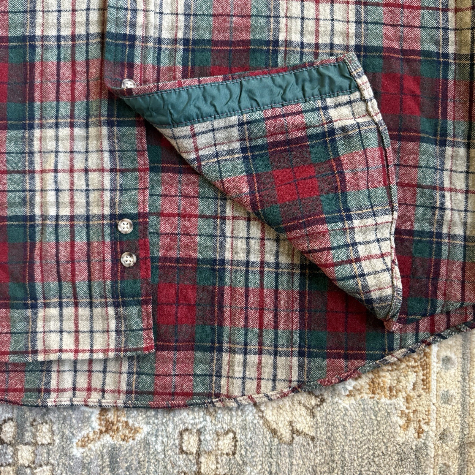 Vintage 90’s Pendleton Button Wool Long Sleeve Pl… - image 8