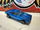1968 Hot Wheels Redline WINDEX BLUE hybrid  CAMARO HK Glass US Base Wht Interior