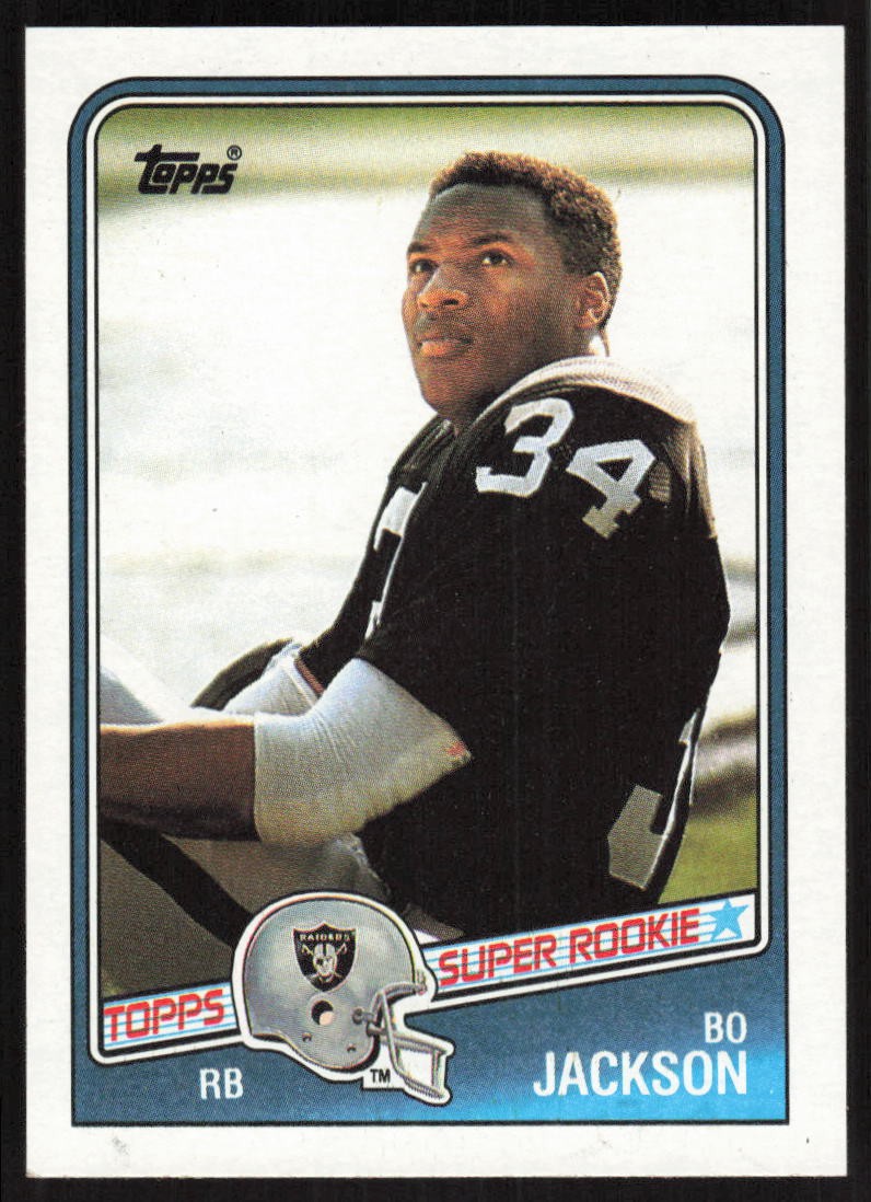 1988 Topps Super Rookie #327 Bo Jackson Los Angeles Raiders