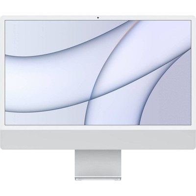 Apple iMac 24 Zoll 4.5K M1 8 Kern GPU 8GB 256GB SSD 2021 Silber QWERTZ