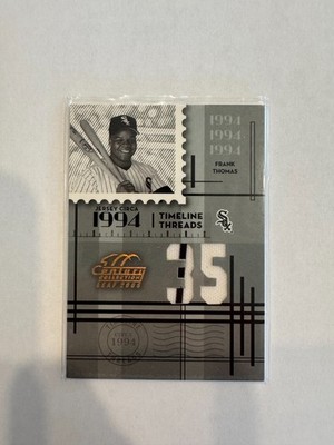 Frank Thomas 1994 Timeline Threads Game Worn Jersey 03/35 TT-44
