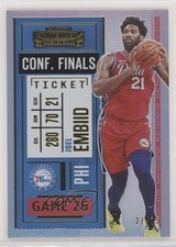 2020-21 Panini Contenders Conference Finals Ticket 27/75 Joel Embiid #11 o7m