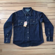 Studio D'Artisan D5571 14oz Selvedge Denim Western Shirt Right Twill  40 44