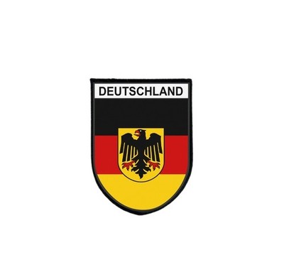 Aufnäher Patch Flagge Deutschland Adler Taktik Druck Rand Stickerei selbstklebend