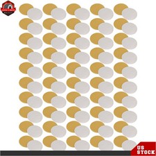 100 Pcs 5" 320 Grit Disc Hook Loop Pads Sanding Discs Flocking Precision NO-Hole 0.12 per gallon