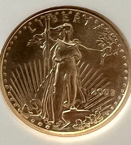 2003-W American Gold Eagle 1/10 oz Proof — photo from the most recent tracked eBay sale
