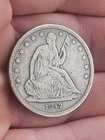 1842 Small Date Seated Liberty Half Dollar