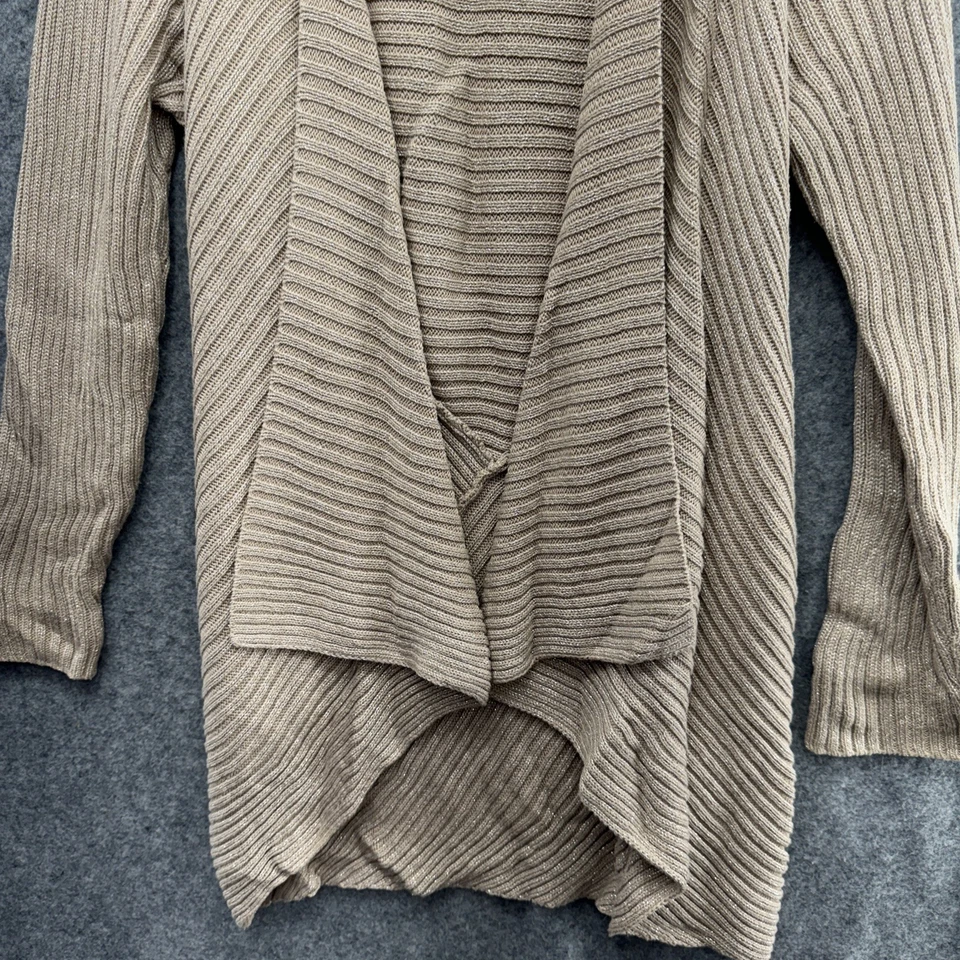 Cárdigan de punto abierto Willi Smith para mujer L beige, manga larga Foto 2 de 4