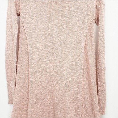 IF It Were Me Dusty Pink Oversized Tunic Light Slub Knit Sweater Size XS - Picture 8 of 11