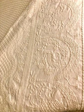 Mohawk Home 100% Cotton Historic Charleston Matelasse Bedspread Full 84x110" USA