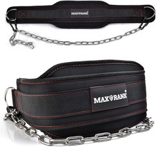 Dip Belt with Chain 37-40" for Weightlifting Dips Pullups 650lbs Capacity