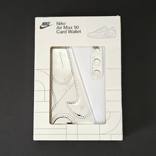 Nike Air Max 90 Folding Credit Card Wallet, White/Silver Logo Solid