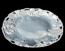 VTG ARTHUR COURT LARGE OVAL GRAPE PLATTER 18” X 15” SERVING TRAY 2002