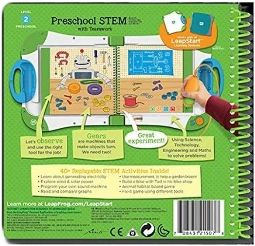 Libro de actividades LeapStart Pre-Kindergarten: Pre-K STEM Science, Technology, Eng... Foto 3 de 4