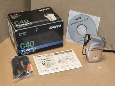 Sanyo Xacti VPC-C40 Digital Video Camera 4MP Zoom Retro Camcorder