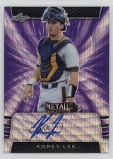 2019 Leaf Metal Draft Purple Wave 4/15 Korey Lee #BA-KL1 Auto 15za