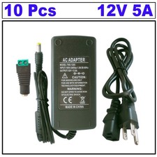 10-50Pc 12V 5A Power Supply Adapter, AC100-240V to DC12VC Converter Transformer