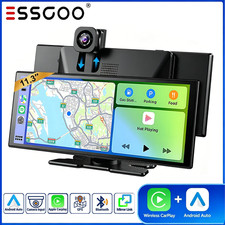 11.3 Inch 4K Portable CarPlay Screen for Car Apple Tablet Android Auto Radio GPS