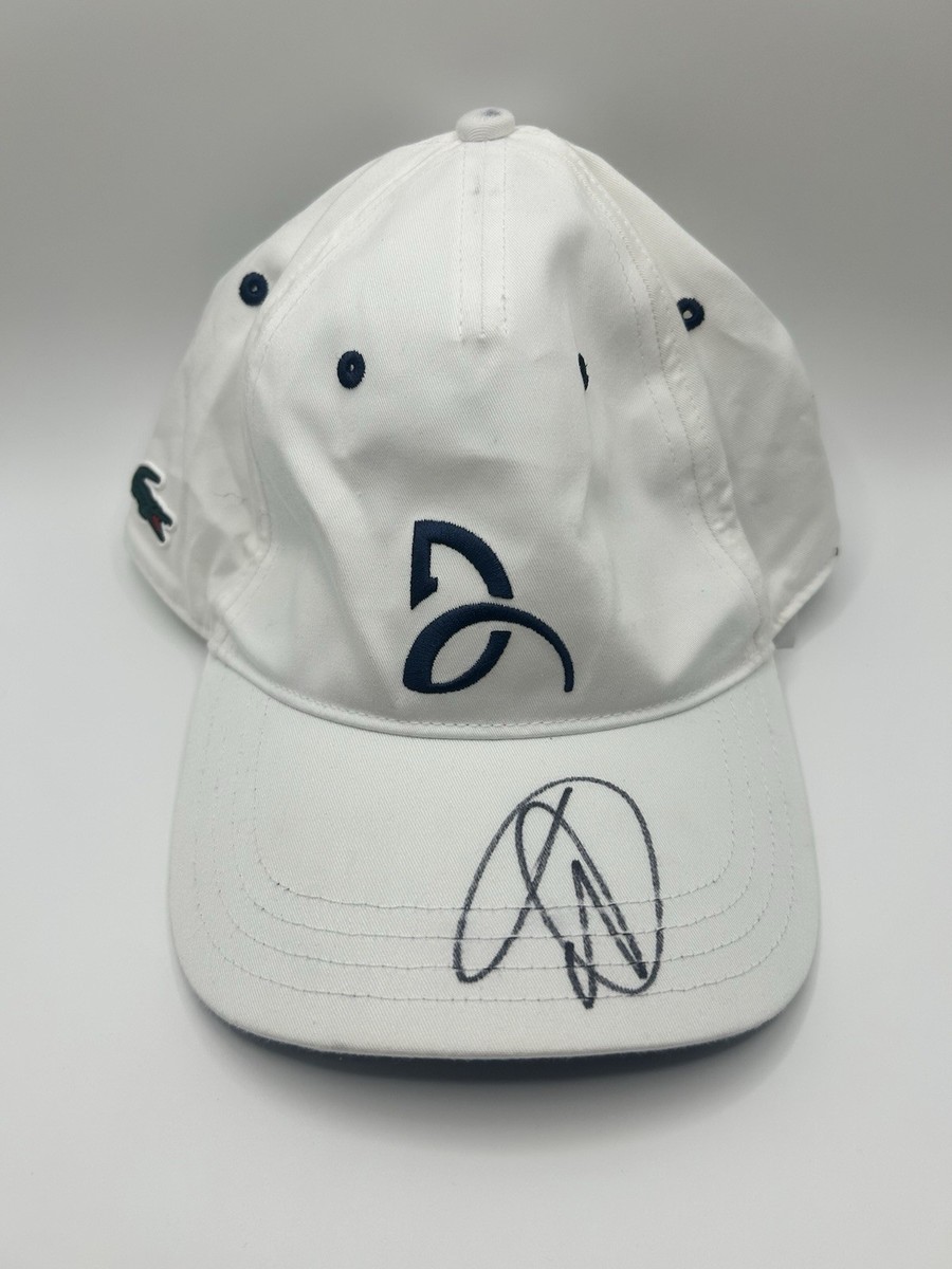 ジョコビッチサイン入り　ラコステテニスキャップ NOVAK DJOKOVIC SIGNED LACOSTE TENNIS HAT W/ JSA COA 24X GRAND SLAM