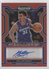 2022 Panini Prizm Draft Picks College Penmanship Red /199 Kellan Grady Auto z1r