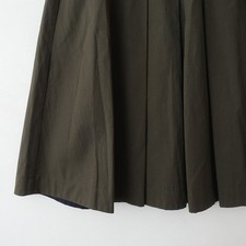 MARGARET HOWELL Fine Wool Cotton Twill Pleated Skirt Size 1