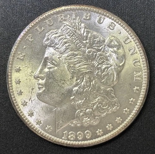 1899-O Morgan Dollar US $1 Coin 90% Silver AU/BU Very Nice!
